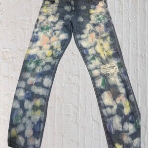 Pilcro Boyfriend Jeans - Multicolor Tie-Dye